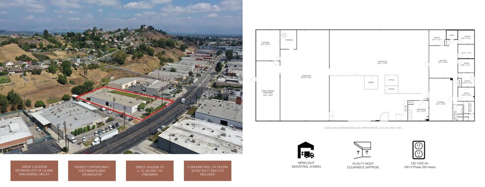 711 Monterey Pass Rd, Monterey Park, CA à vendre - Aérien – Image 2 sur 4