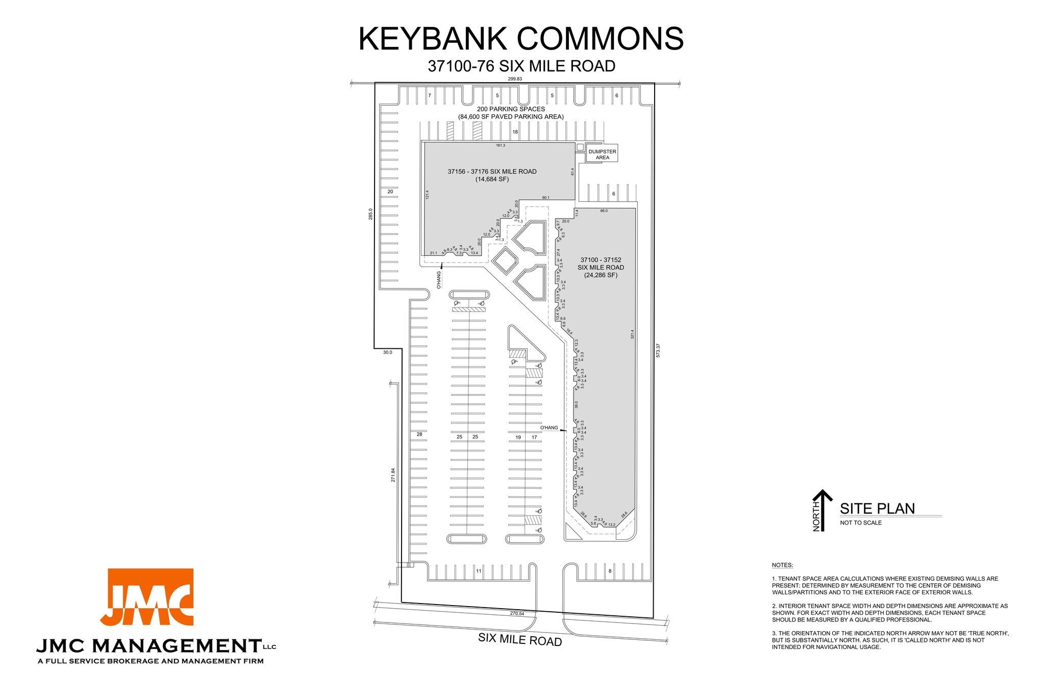 37104-37152 Six Mile Rd, Livonia, MI à louer Plan de site– Image 1 sur 1