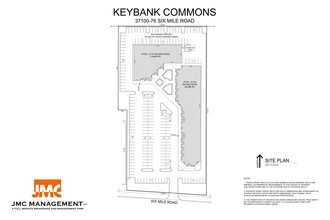 37104-37152 Six Mile Rd, Livonia, MI à louer Plan de site– Image 1 sur 1