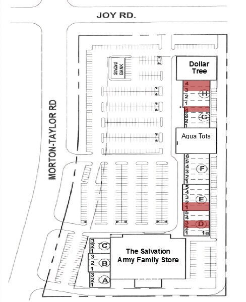 43301-43443 Joy Rd, Canton Township, MI à louer Plan de site– Image 1 sur 2