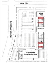 43301-43443 Joy Rd, Canton Township, MI à louer Plan de site– Image 1 sur 2