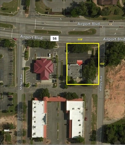 6151 Airport Blvd, Mobile, AL à louer - Aérien – Image 2 sur 15
