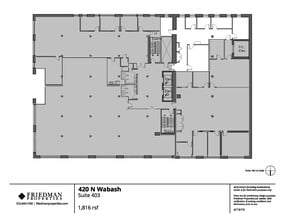 420 N Wabash Ave, Chicago, IL à louer Plan d’étage– Image 1 sur 2