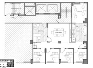 1701 K St NW, Washington, DC à louer Plan d’étage– Image 1 sur 1