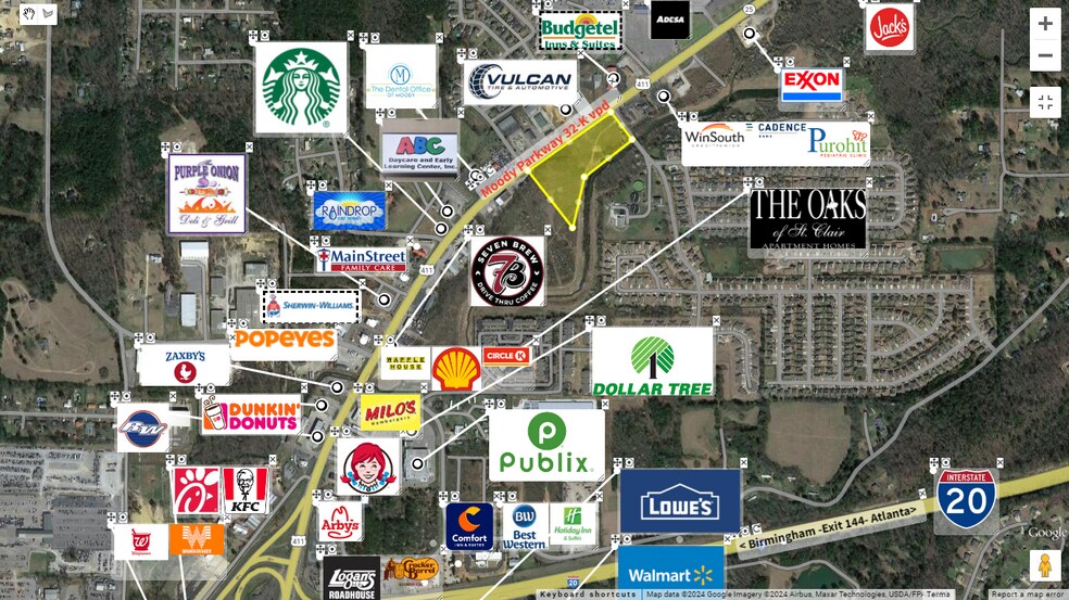Moody Parkway & Joey Adkins Dr, Moody, AL à vendre - Photo de l’immeuble – Image 2 sur 7