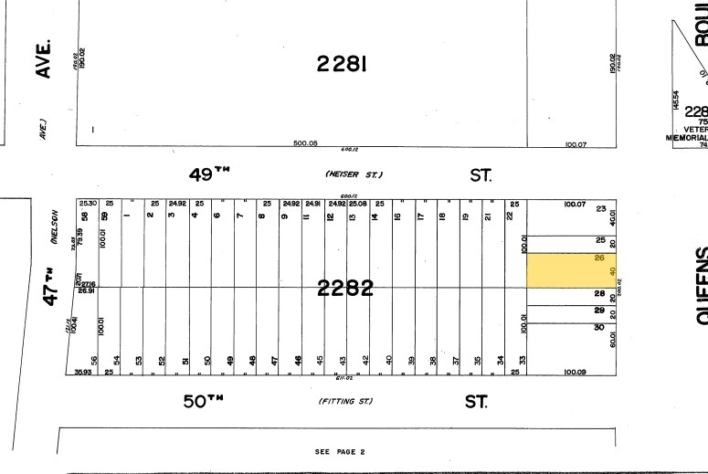 4908-4910 Queens Blvd, Flushing, NY à vendre - Plan cadastral – Image 2 sur 7