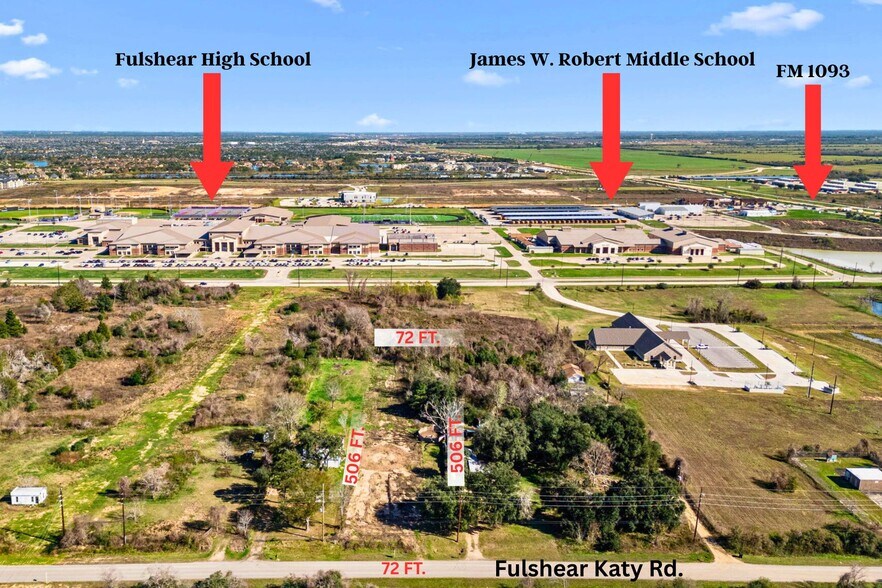 7417 Fulshear Katy Rd, Fulshear, TX à vendre - Aérien – Image 2 sur 11