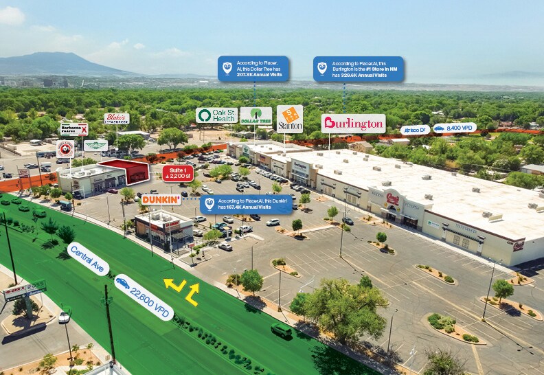4208 Central Ave SW, Albuquerque, NM à louer - Aérien – Image 2 sur 10