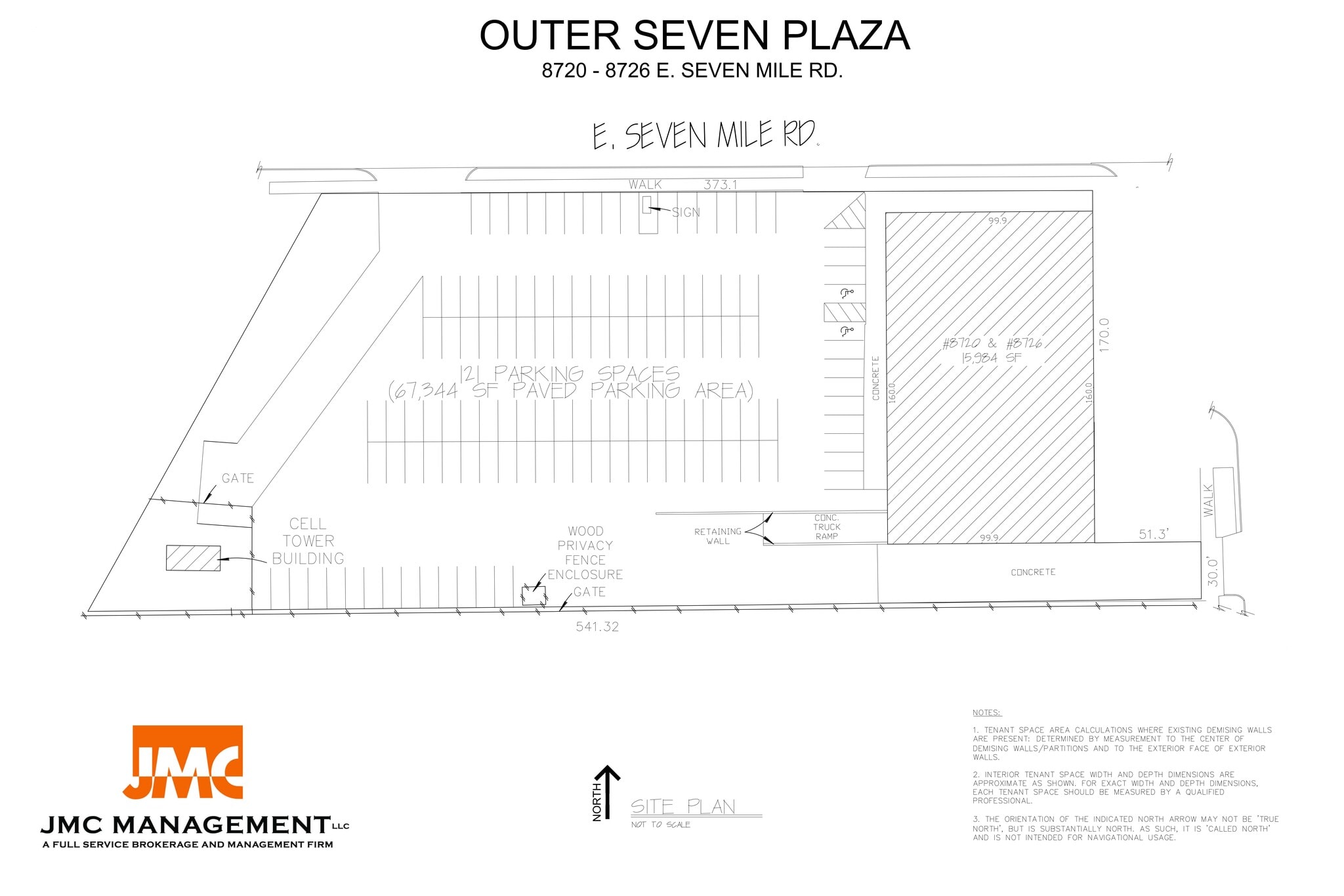 8720 E 7 Mile Rd, Detroit, MI à louer Plan de site– Image 1 sur 1