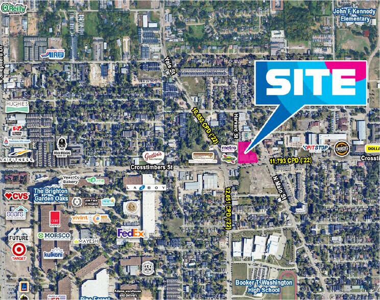 201 & 211 Crosstimbers St & 4410 Harvard St, Houston, TX à vendre - Photo principale – Image 1 sur 5