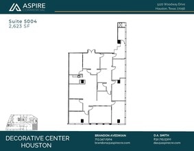 5120 Woodway Dr, Houston, TX à louer Plan d’étage– Image 1 sur 1
