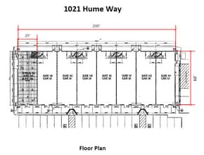 1001 Hume Way, Vacaville, CA à louer Plan d’étage– Image 2 sur 3