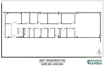 4601 Washington Ave, Houston, TX à louer Plan d’étage– Image 2 sur 2