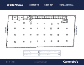 39 Broadway, New York, NY à louer Plan d’étage– Image 1 sur 1