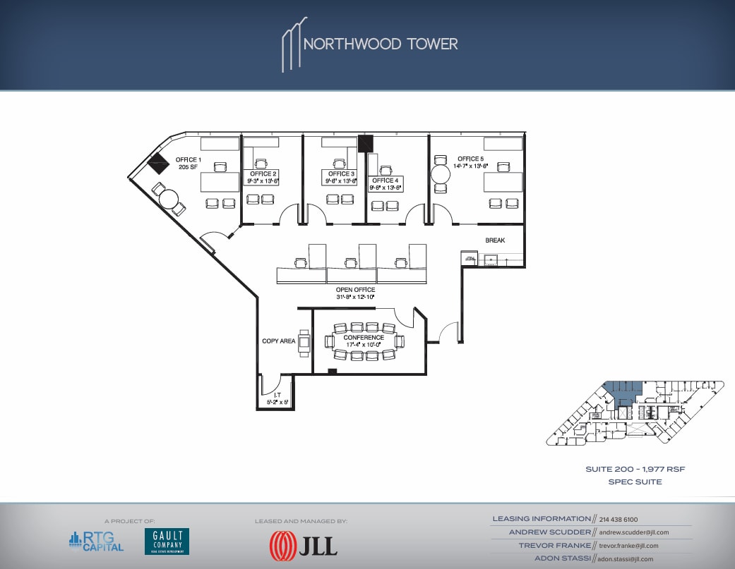 5757 Alpha Rd, Dallas, TX à louer Plan d’étage– Image 1 sur 1