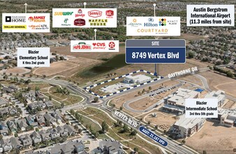 8749 Vertex Blvd, Austin, TX - Vue aérienne vue de carte - Image1