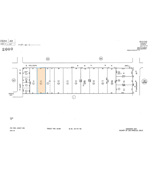 6955 Valjean Ave, Van Nuys, CA à louer - Plan cadastral – Image 3 sur 3