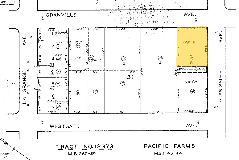 11801 Mississippi Ave, Los Angeles, CA à louer - Plan cadastral – Image 2 sur 18