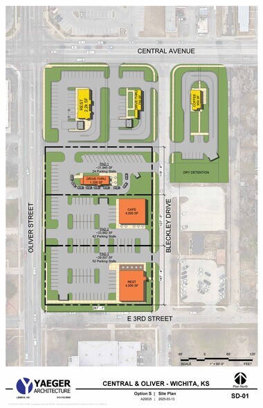 Central + Oliver - Lot 1, Wichita, KS à vendre - Plan de site – Image 2 sur 2