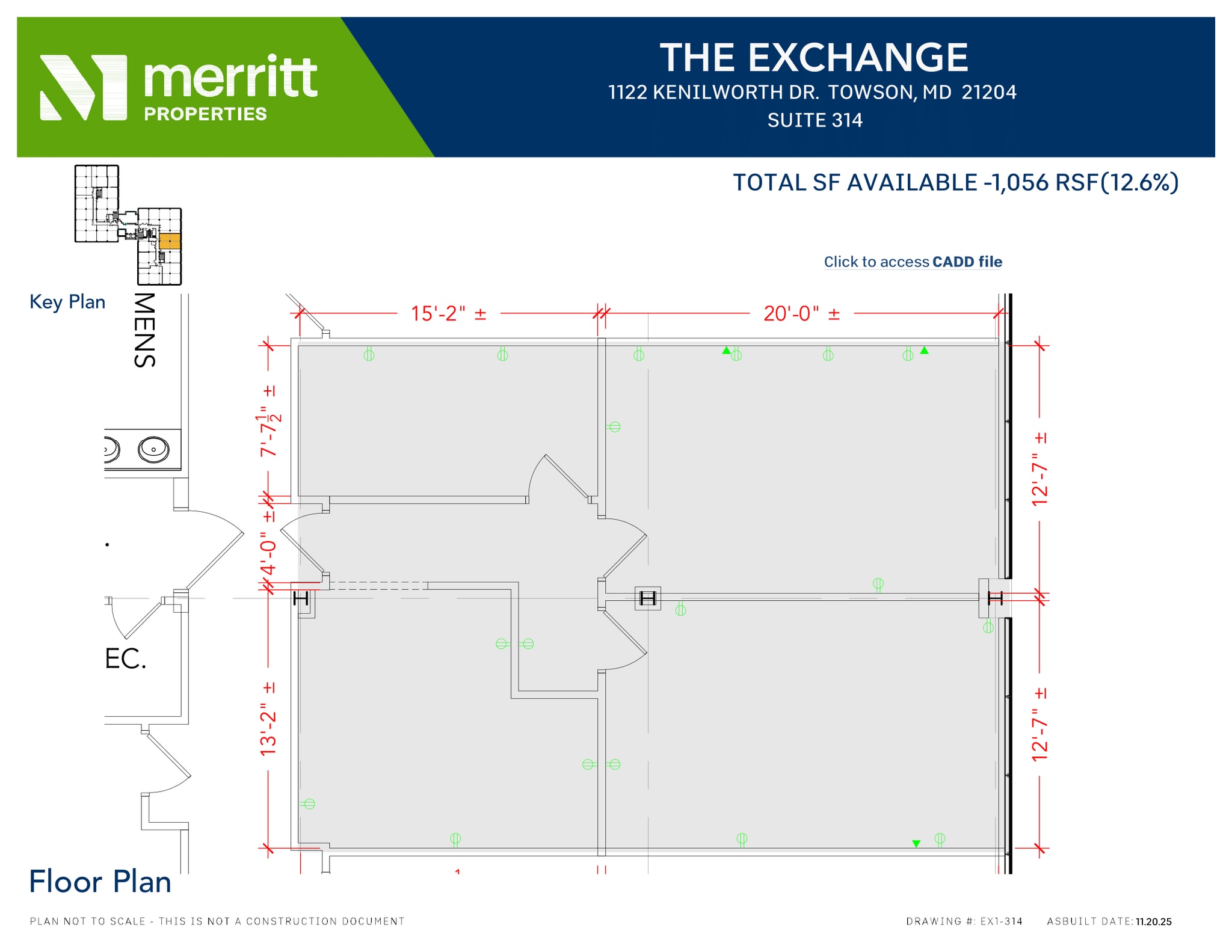 1122 Kenilworth Dr, Towson, MD à louer Plan d’étage– Image 1 sur 1