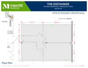 1122 Kenilworth Dr, Towson, MD à louer Plan d’étage– Image 1 sur 1