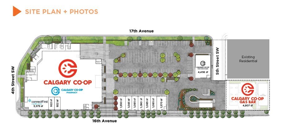 540 16 Av NE, Calgary, AB à louer Plan de site– Image 1 sur 1