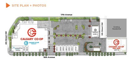 540 16 Av NE, Calgary, AB à louer Plan de site– Image 1 sur 1