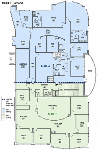 13900 N Portland Ave, Oklahoma City, OK à louer - Plan d’étage – Image 2 sur 7