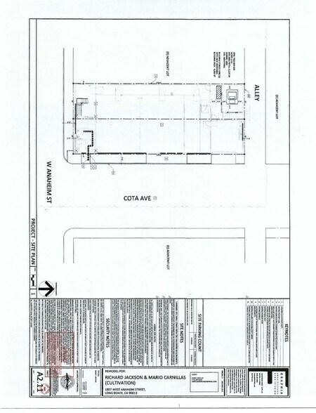 1801 W Anaheim St, Long Beach, CA à vendre - Plan de site – Image 3 sur 4