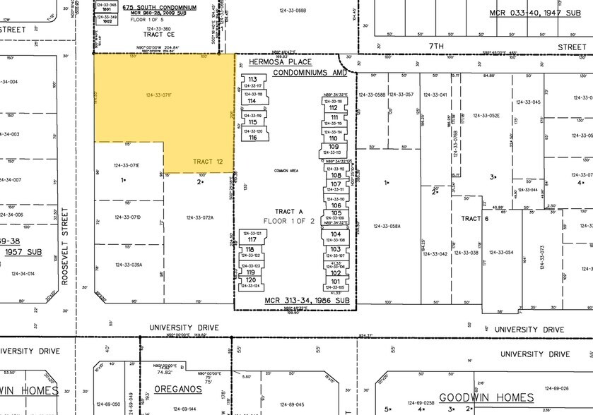 701 S Roosevelt St, Tempe, AZ à vendre - Plan cadastral – Image 3 sur 3