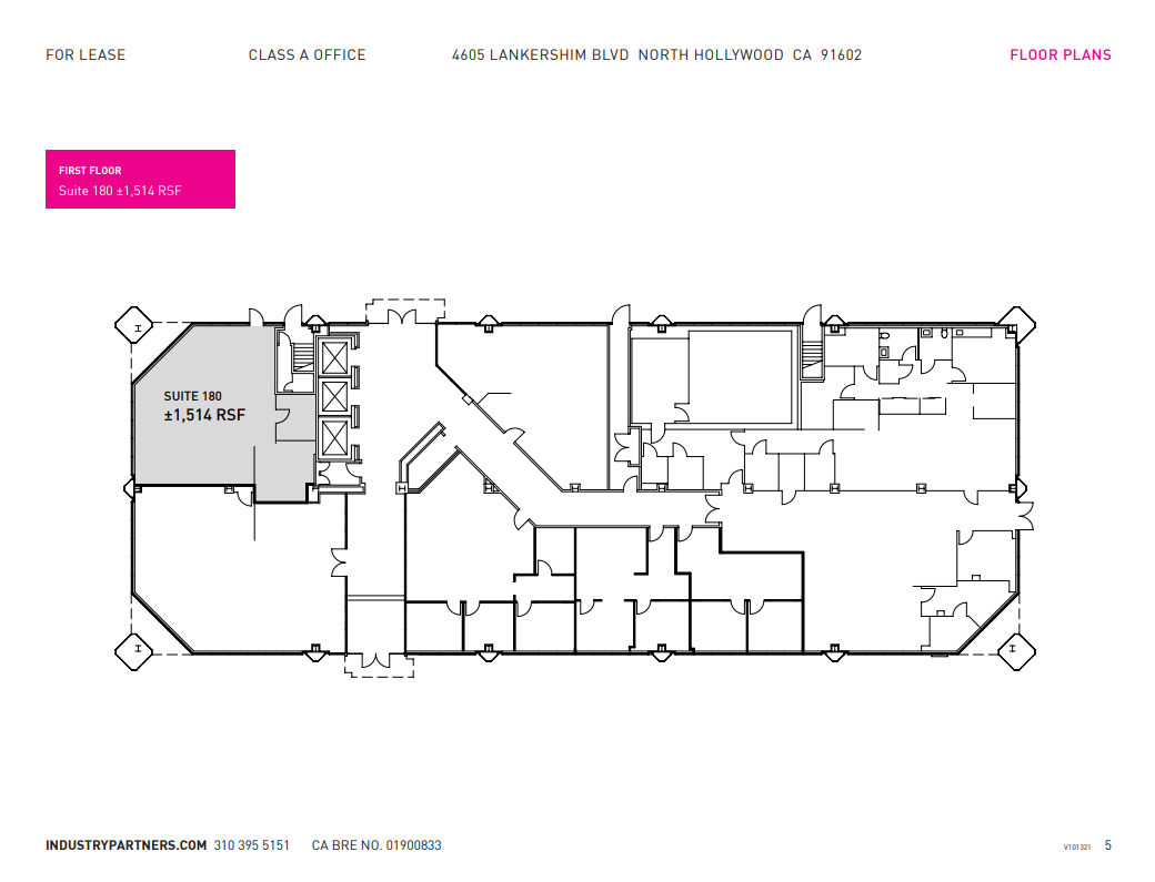 4605 Lankershim Blvd, North Hollywood, CA à louer Plan d’étage– Image 1 sur 1