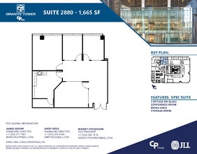 1099 18th St, Denver, CO à louer Plan d’étage– Image 1 sur 3