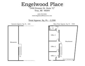 1030-1032 N Crooks Rd, Clawson, MI à louer Plan d’étage– Image 1 sur 1