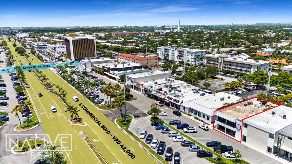 3067-3071 E Commercial Blvd, Fort Lauderdale, FL à louer - Aérien – Image 2 sur 14