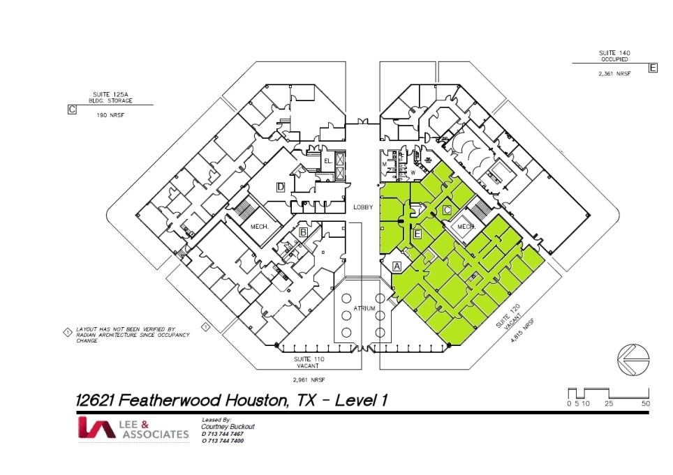 12621 Featherwood Dr, Houston, TX à louer Plan d’étage– Image 1 sur 1