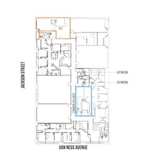 2001 Van Ness Ave, San Francisco, CA à louer Plan d’étage– Image 1 sur 3