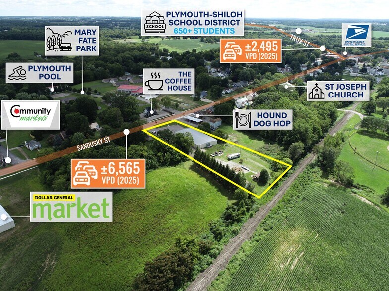 213 N Sandusky St, Plymouth, OH à vendre - Photo de l’immeuble – Image 2 sur 16