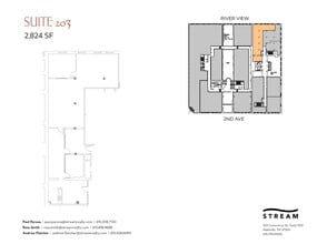 214 2nd Ave N, Nashville, TN à louer Plan d’étage– Image 1 sur 1
