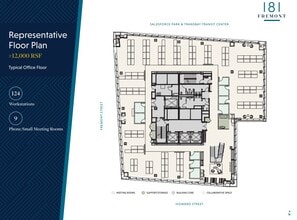 181 Fremont St, San Francisco, CA à louer Plan d’étage– Image 2 sur 7