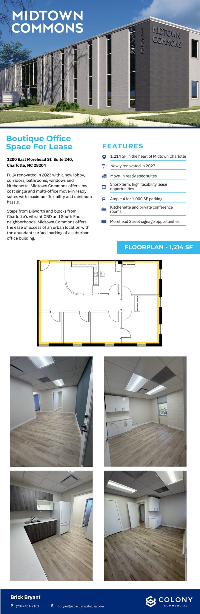 1200 E Morehead St, Charlotte, NC à louer Autre– Image 1 sur 1