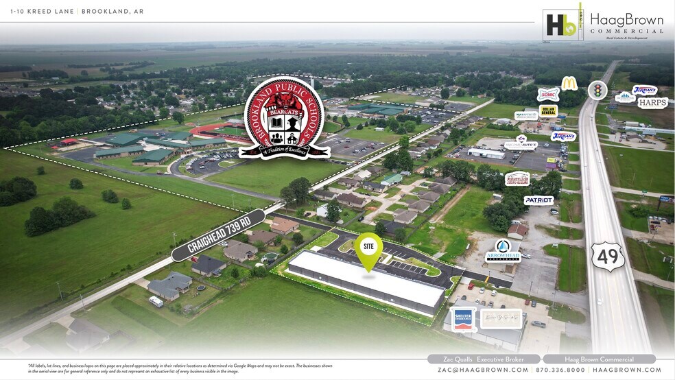 1 Kreed Lane, Brookland, AR à louer - Aérien – Image 3 sur 4