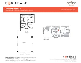 2973 W 7th St, Fort Worth, TX à louer Plan d’étage– Image 1 sur 1