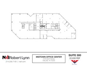 5720 Lyndon B Johnson Fwy, Dallas, TX à louer Plan d’étage– Image 1 sur 2