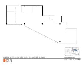 11355 W Olympic Blvd, Los Angeles, CA à louer Plan de site– Image 1 sur 5