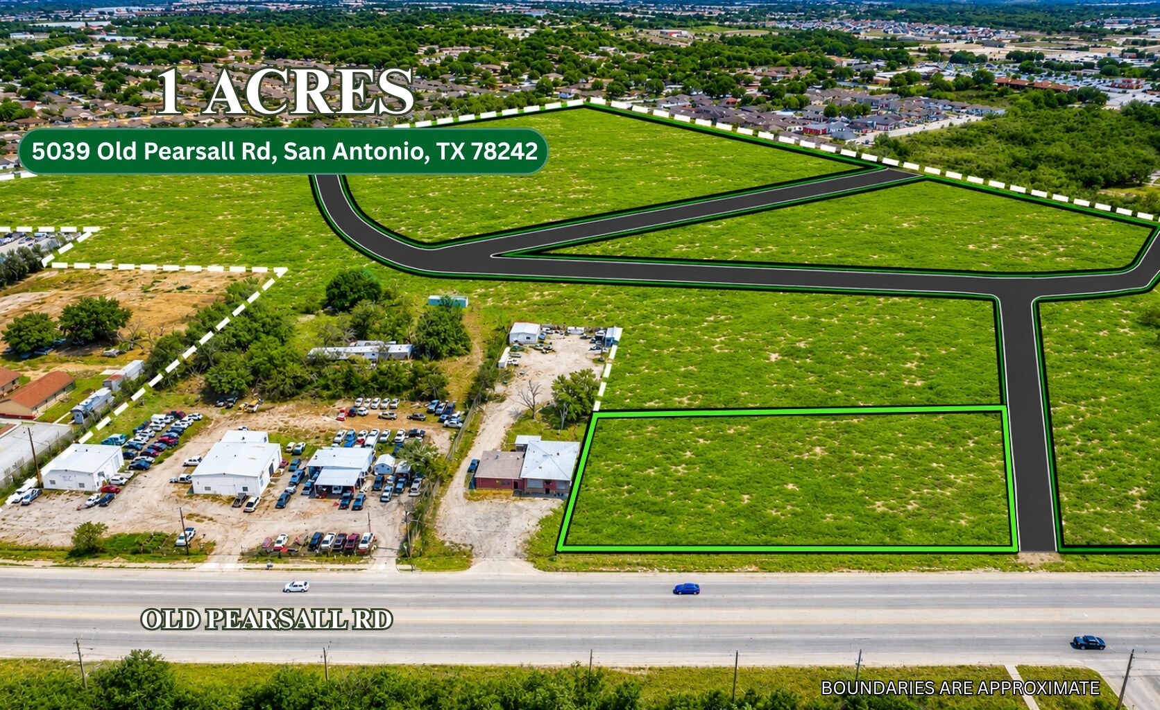 1± AC on Old Pearsall Road, San Antonio, TX à vendre Photo de l’immeuble– Image 1 sur 21