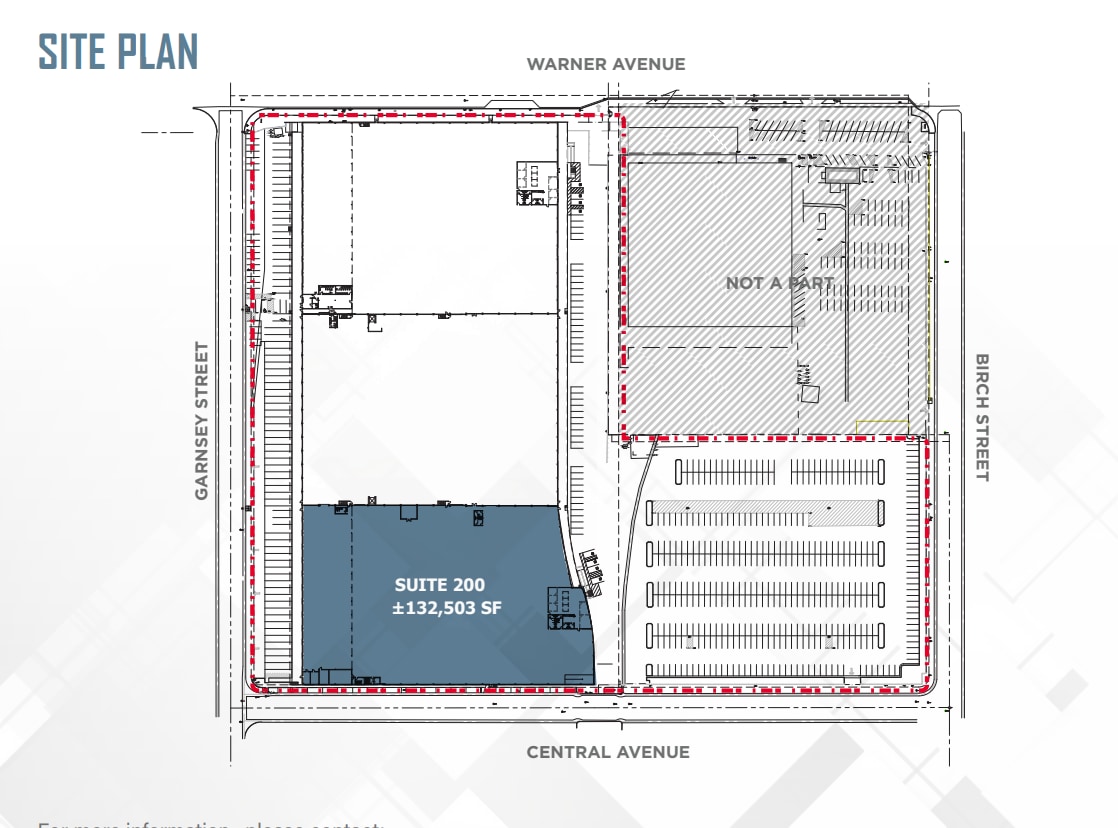 500 W Warner Ave, Santa Ana, CA à louer Plan de site– Image 1 sur 1