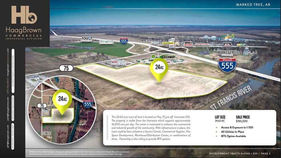 I-555 & Hwy 149 + 75 hwy, Marked Tree, AR à vendre - Photo de l’immeuble – Image 2 sur 8