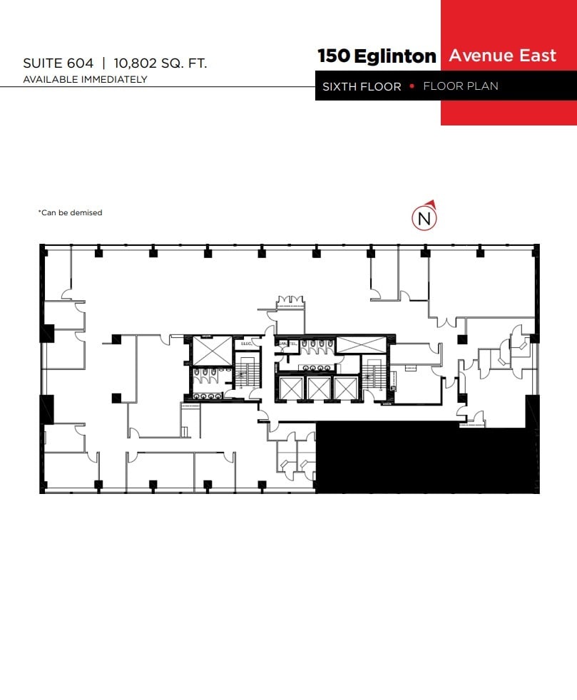 150 Eglinton Ave E, Toronto, ON à louer Plan d’étage– Image 1 sur 1