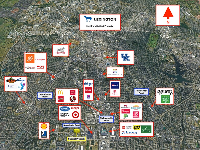 483 W Reynolds Rd, Lexington, KY à vendre - Aérien – Image 3 sur 5