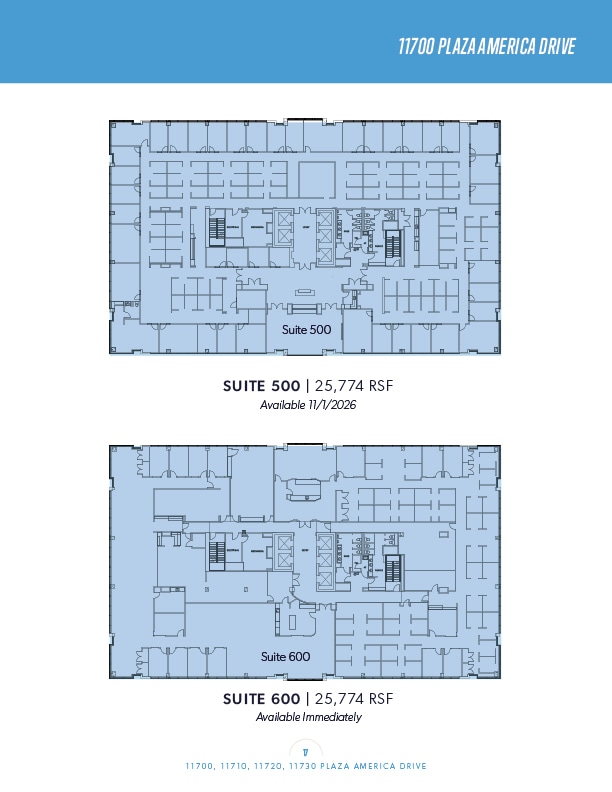 11700 Plaza America Dr, Reston, VA à louer Plan d’étage– Image 1 sur 1